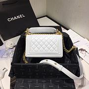 Chanel Leboy 2020 Hanbag In White Size 20cm - 6