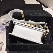 Chanel Leboy 2020 Hanbag In White Size 20cm - 5