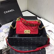 Chanel Leboy 2020 Hanbag In Red Size 20cm - 1