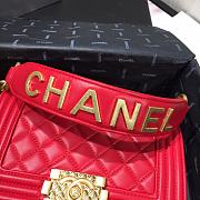 Chanel Leboy 2020 Hanbag In Red Size 20cm - 4