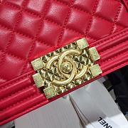 Chanel Leboy 2020 Hanbag In Red Size 20cm - 6