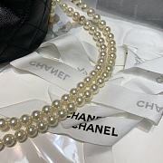 Chanel Mini Drawstring Bag Artificial Pearl & Gold Black AS2529 Size 12x12x12cm - 3