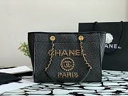 Chanel Deauville Tote Bag Summer 2021 Collection Large Black Size 38cm - 1