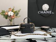 Black Chanel Small Classic Box  With Chain Size 8.5×11×7cm  - 5