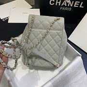 Chanel Classic Flap Quilted Backpack Caviar Bag 1553 Size: 21.5X24X12cm - 4