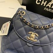 Hanel Classic Flap Quilted Backpack Caviar Bag As1371 Size: 21.5x24x12cm - 2