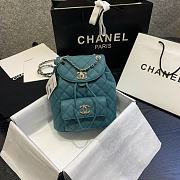 Chanel Classic Flap Quilted Backpack Caviar Bag  AS1371 Size: 21.5X24X12cm - 1