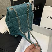 Chanel Classic Flap Quilted Backpack Caviar Bag  AS1371 Size: 21.5X24X12cm - 3
