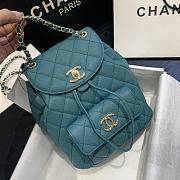 Chanel Classic Flap Quilted Backpack Caviar Bag  AS1371 Size: 21.5X24X12cm - 2