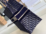 Dior Book Tote Dior Oblique Embroidery Bag M1286 Size 36cm - 4
