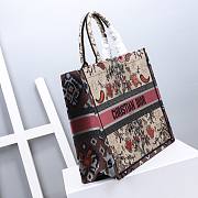 Dior Book Tote Multicolor Dior Flowers Embroidery M1286 Size 41.5x32x5cm - 2
