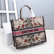 Dior Book Tote Multicolor Dior Flowers Embroidery M1286 Size 41.5x32x5cm - 3