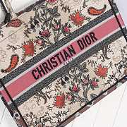 Dior Book Tote Multicolor Dior Flowers Embroidery M1286 Size 41.5x32x5cm - 4