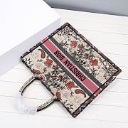 Dior Book Tote Multicolor Dior Flowers Embroidery M1286 Size 41.5x32x5cm - 6