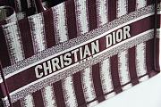 Dior Book Tote Stripes Embroidery Multisize  - 2