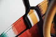 Dior Book Tote Multicolor D-Stripes Embroidery Bag M1286 Multisize  - 3