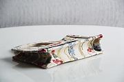 Dior Small Book Tote in Beige Multicolor Hibiscus Metallic Thread Embroidery 1286M Size 22.5x24x8cm - 6