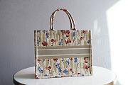 Dior Book Tote in Beige Thread Embroidery 41.5cm - 2