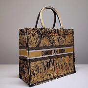 Dior Book Tote Yellow Multicolor Dior Paisley Embroidery 41.5cm - 3