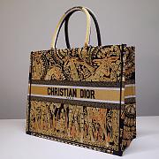 Dior Book Tote Yellow Multicolor Dior Paisley Embroidery 41.5cm - 4