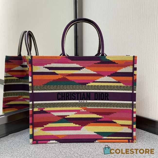 Dior Book Tote Colorfull Bag Size: 41.5x32x5cm - 1