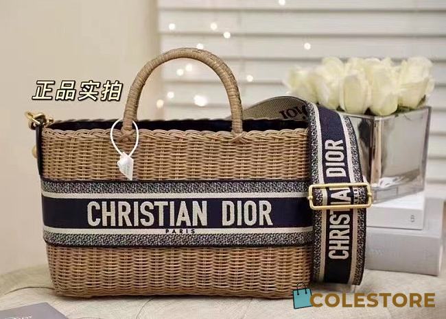 Dior Wicker Basket bag Size 28x21x12cm - 1