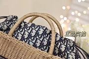 Dior Wicker Basket bag Size 28x21x12cm - 4