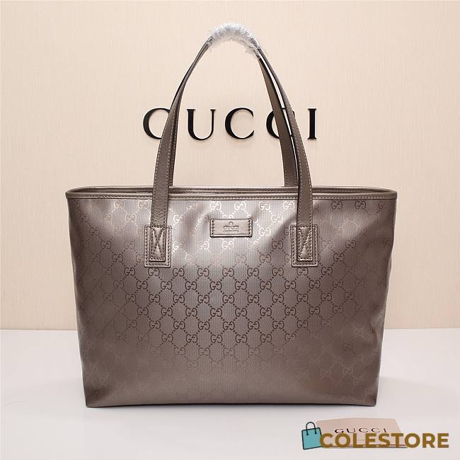 Gucci Silver GG Imprime Tote Bag 211137 38cm - 1