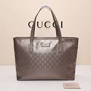 Gucci Silver GG Imprime Tote Bag 211137 38cm - 1