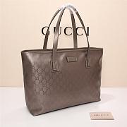 Gucci Silver GG Imprime Tote Bag 211137 38cm - 3