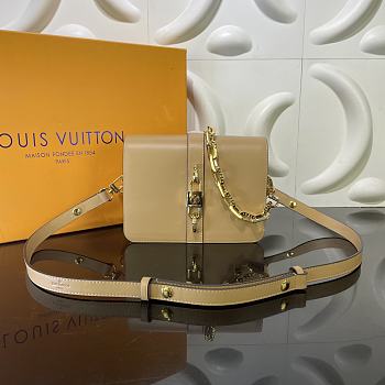 Louis Vuitton Rendez-Vous Hand Bag Calfskin Leather In Camel M57745 Size 17x22x7cm