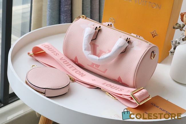 Louis Vuitton Papillon BB Monogram Empreinte In Rose M45707 Size 20x10x10cm - 1