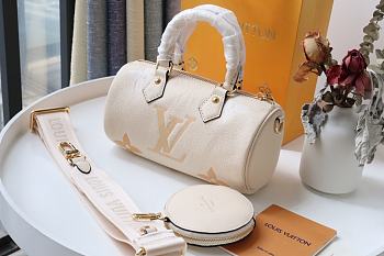 Louis Vuitton Papillon BB Monogram Empreinte In Creme M45708 Size 20x10x10cm