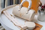 Louis Vuitton Papillon BB Monogram Empreinte In Creme M45708 Size 20x10x10cm - 4