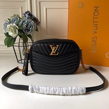 Louis Vuitton New Wave Calfskin Leather In Black M53683 Size 21.5x15.5x6.0cm