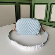 Louis Vuitton New Wave Calfskin Leather In Blue M53683 Size 21.5x15.5x6.0cm - 2