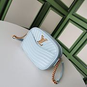 Louis Vuitton New Wave Calfskin Leather In Blue M53683 Size 21.5x15.5x6.0cm - 4