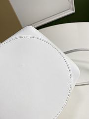 Burberry Monogram Motif Leather Bucket Bag in Optic White 16cm - 2