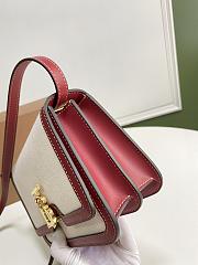Burberry Small Cotton Canvas and Leather TB Bag Size 21x16x6cm - 5