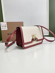 Burberry Small Cotton Canvas and Leather TB Bag Size 21x16x6cm - 4