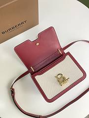 Burberry Small Cotton Canvas and Leather TB Bag Size 21x16x6cm - 6