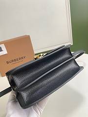Burberry Small Leather TB Bag In Black Size 21x6x16cm - 2