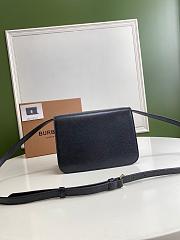 Burberry Small Leather TB Bag In Black Size 21x6x16cm - 5