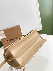 Burberry Small Leather TB Bag In Warm Sand Size 21x6x16cm - 4