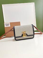 Burberry Small Tri-tone Canvas and Leather TB Bag Size 21x16x6cm - 1
