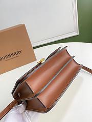 Burberry Small Two-tone Canvas and Leather TB Bag In Brown Size 21x16x6cm - 3