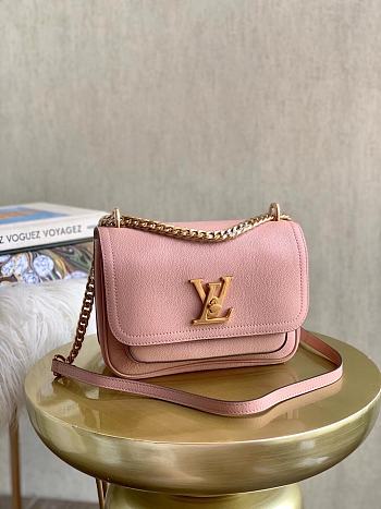 Louis Vuitton Lockme Chain Bag In Pink M57071 Size 23x16x10cm