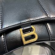 Colestore Balenciaga Hourglass Miniature Leather Tote Bag In Black Size 11.5x14x4.5cm - 5