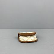 Ceiline Mini Besace In Triomphe Canvas And Calfskinwhite Size 15x11x4 cm - 4