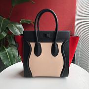 Ceiline Micro Luggage Handbag In Textile And Natural Calfskin Size: 27x27x15cm - 3